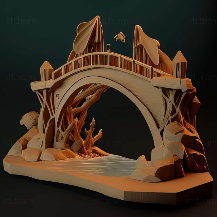 3D model Poly Bridge game (STL)